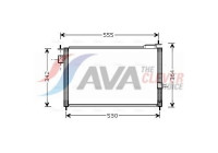 Condenser, air conditioning HDA5209 Ava Quality Cooling