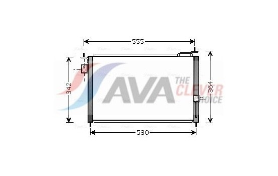 Condenser, air conditioning HDA5209 Ava Quality Cooling