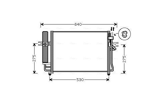 Condenser, air conditioning HY5090D Ava Quality Cooling