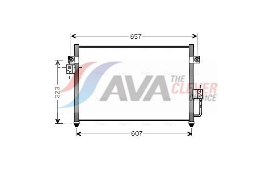 Condenser, air conditioning HY5134 Ava Quality Cooling