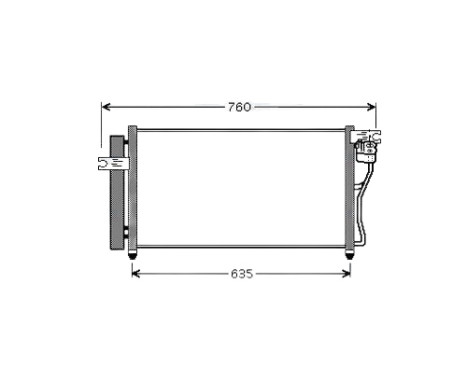 Condenser, air conditioning HY5178D Ava Quality Cooling