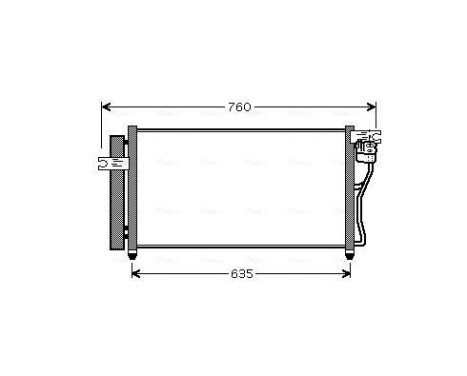 Condenser, air conditioning HY5178D Ava Quality Cooling, Image 2