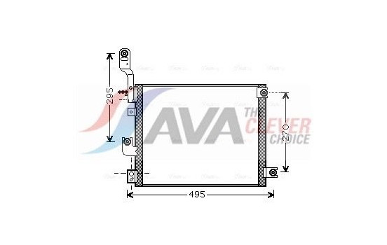 Condenser, air conditioning HY5194 Ava Quality Cooling