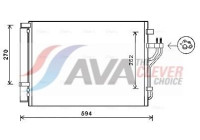 Condenser, air conditioning HY5280D Ava Quality Cooling