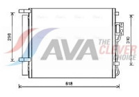 Condenser, air conditioning HY5310D Ava Quality Cooling