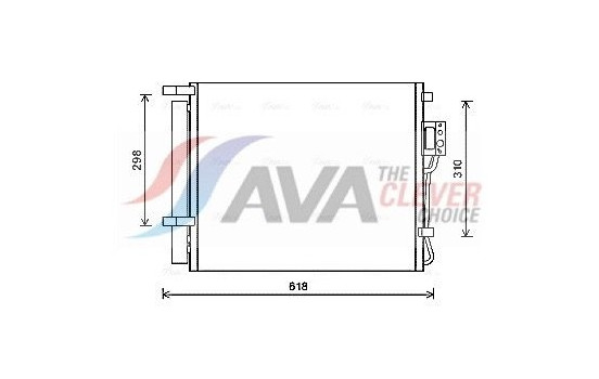 Condenser, air conditioning HY5310D Ava Quality Cooling