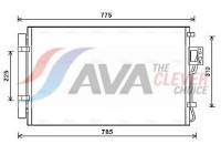Condenser, air conditioning HY5311D Ava Quality Cooling