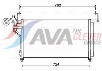 Condenser, air conditioning HY5315D Ava Quality Cooling