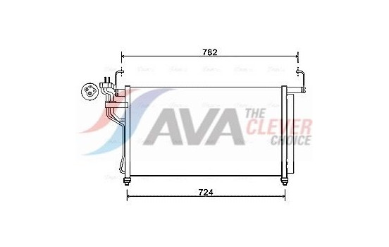 Condenser, air conditioning HY5315D Ava Quality Cooling