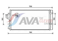 Condenser, air conditioning HY5431D Ava Quality Cooling