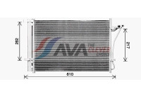 Condenser, air conditioning HY5470D Ava Quality Cooling