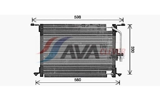 Condenser, air conditioning HY5582 Ava Quality Cooling