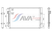 Condenser, air conditioning HY5602D Ava Quality Cooling