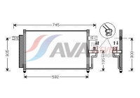 Condenser, air conditioning HYA5082D Ava Quality Cooling