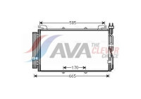 Condenser, air conditioning HYA5220D Ava Quality Cooling