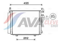 Condenser, air conditioning HYA5241D Ava Quality Cooling