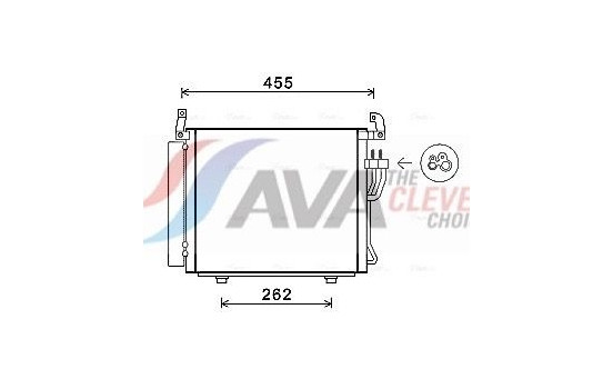 Condenser, air conditioning HYA5241D Ava Quality Cooling