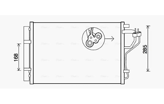 Condenser, air conditioning HYA5308D Ava Quality Cooling
