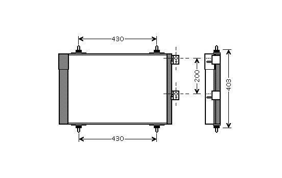 Condenser, air conditioning *** IR PLUS *** 09005241 International Radiators Plus