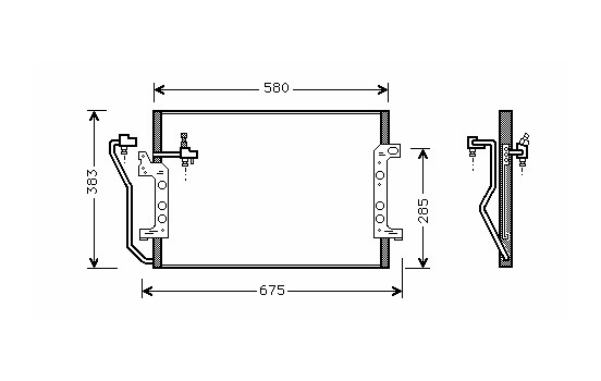 Condenser, air conditioning *** IR PLUS *** 30005289 International Radiators Plus