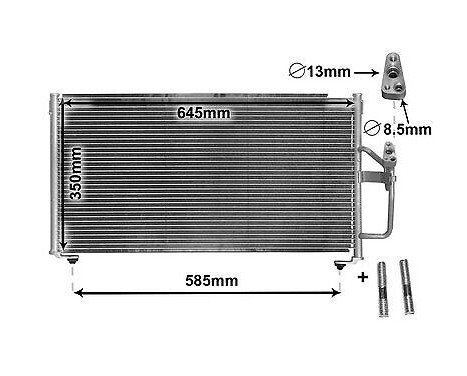 Condenser, air conditioning *** IR PLUS *** 32005245 International Radiators Plus