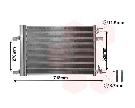 Condenser, air conditioning *** IR PLUS *** 37005500 International Radiators Plus, Image 2