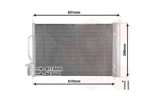 Condenser, air conditioning *** IR PLUS *** 37015703 International Radiators Plus