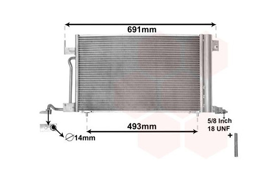 Condenser, air conditioning *** IR PLUS *** 40005186 International Radiators Plus, Image 2