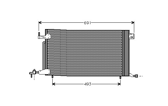 Condenser, air conditioning *** IR PLUS *** 40005186 International Radiators Plus