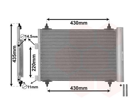 Condenser, air conditioning *** IR PLUS *** 40005209 International Radiators Plus, Image 2