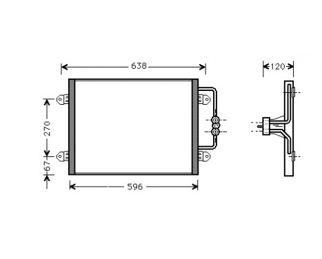 Condenser, air conditioning *** IR PLUS *** 43005256 International Radiators Plus