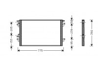 Condenser, air conditioning *** IR PLUS *** 43005366 International Radiators Plus