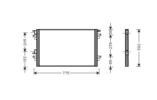 Condenser, air conditioning *** IR PLUS *** 43005366 International Radiators Plus