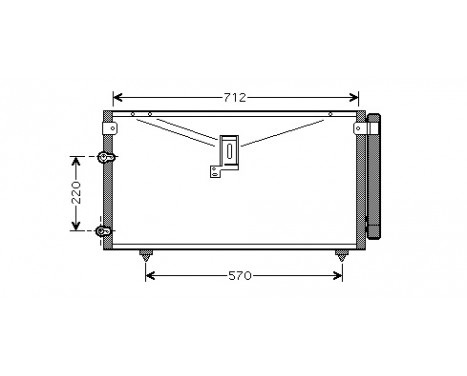 Condenser, air conditioning *** IR PLUS *** 53005383 International Radiators Plus