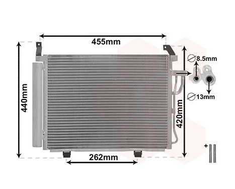 Condenser, air conditioning *** IR PLUS *** 82005245 International Radiators Plus, Image 2