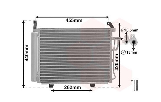 Condenser, air conditioning *** IR PLUS *** 82005245 International Radiators Plus, Image 2