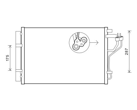 Condenser, air conditioning *** IR PLUS *** 82005308 International Radiators Plus