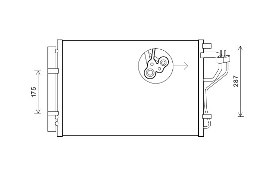 Condenser, air conditioning *** IR PLUS *** 82005308 International Radiators Plus