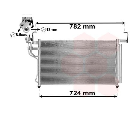 Condenser, air conditioning *** IR PLUS *** 82005315 International Radiators Plus