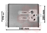 Condenser, air conditioning *** IR PLUS *** 82005373 International Radiators Plus