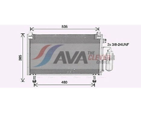 Condenser, air conditioning IS5031D Ava Quality Cooling