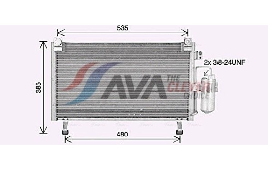 Condenser, air conditioning IS5031D Ava Quality Cooling