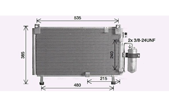 Condenser, air conditioning IS5032D Ava Quality Cooling