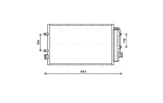 Condenser, air conditioning IV5127D Ava Quality Cooling