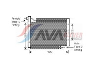 Condenser, air conditioning JE5004 Ava Quality Cooling