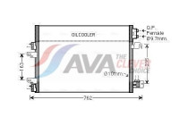 Condenser, air conditioning JE5060D Ava Quality Cooling