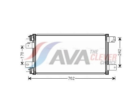 Condenser, air conditioning JE5074 Ava Quality Cooling