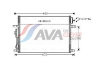Condenser, air conditioning JEA5050 Ava Quality Cooling