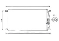 Condenser, air conditioning JR5004 Ava Quality Cooling