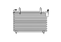 Condenser, air conditioning JR5020D Ava Quality Cooling
